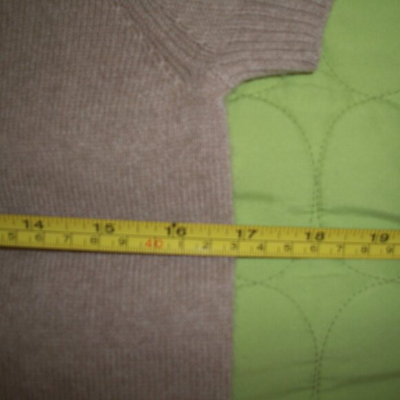 NWOT Halogen Light Beige Cashmere Sweater Short Sleeve - Picture 16 of 16